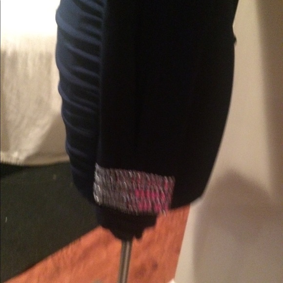 One sided dress.  Color navy. - Picture 3 of 8